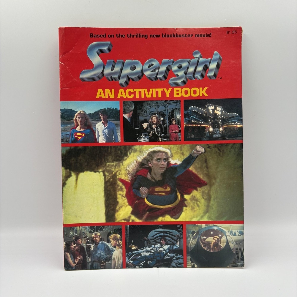 Vintage Supergirl An Activity Book Tony Tallarico 1984 Grosset Dunlap DC‎ Comics